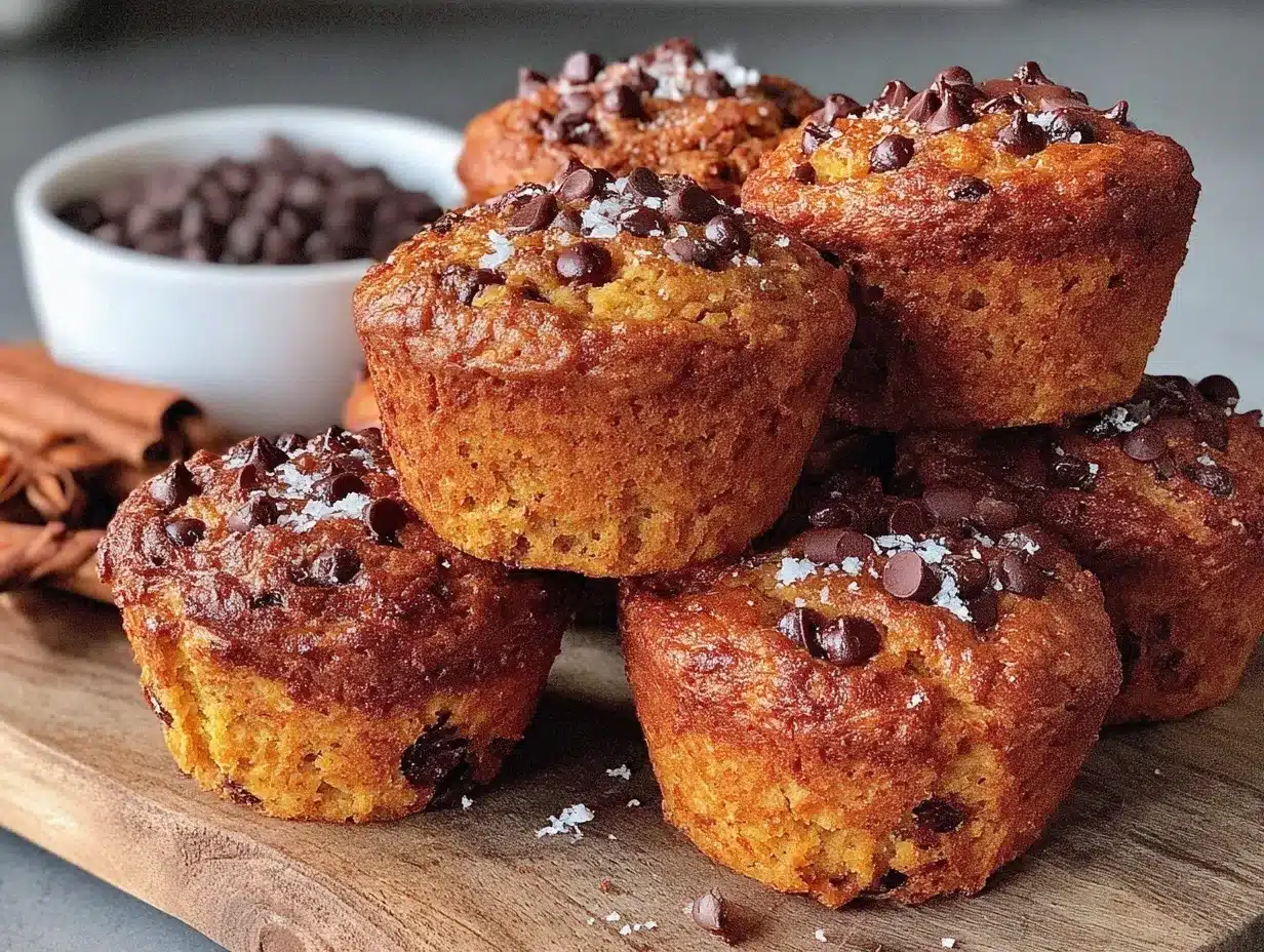 pumpkin chocolate chip muffins preparation steps