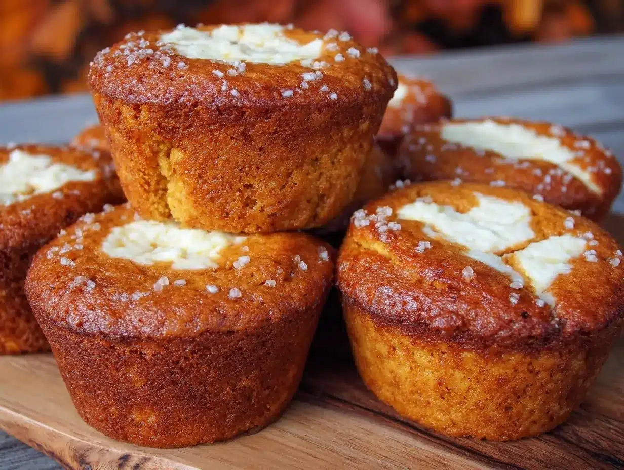 pumpkin cream cheese swirl muffins preparation steps