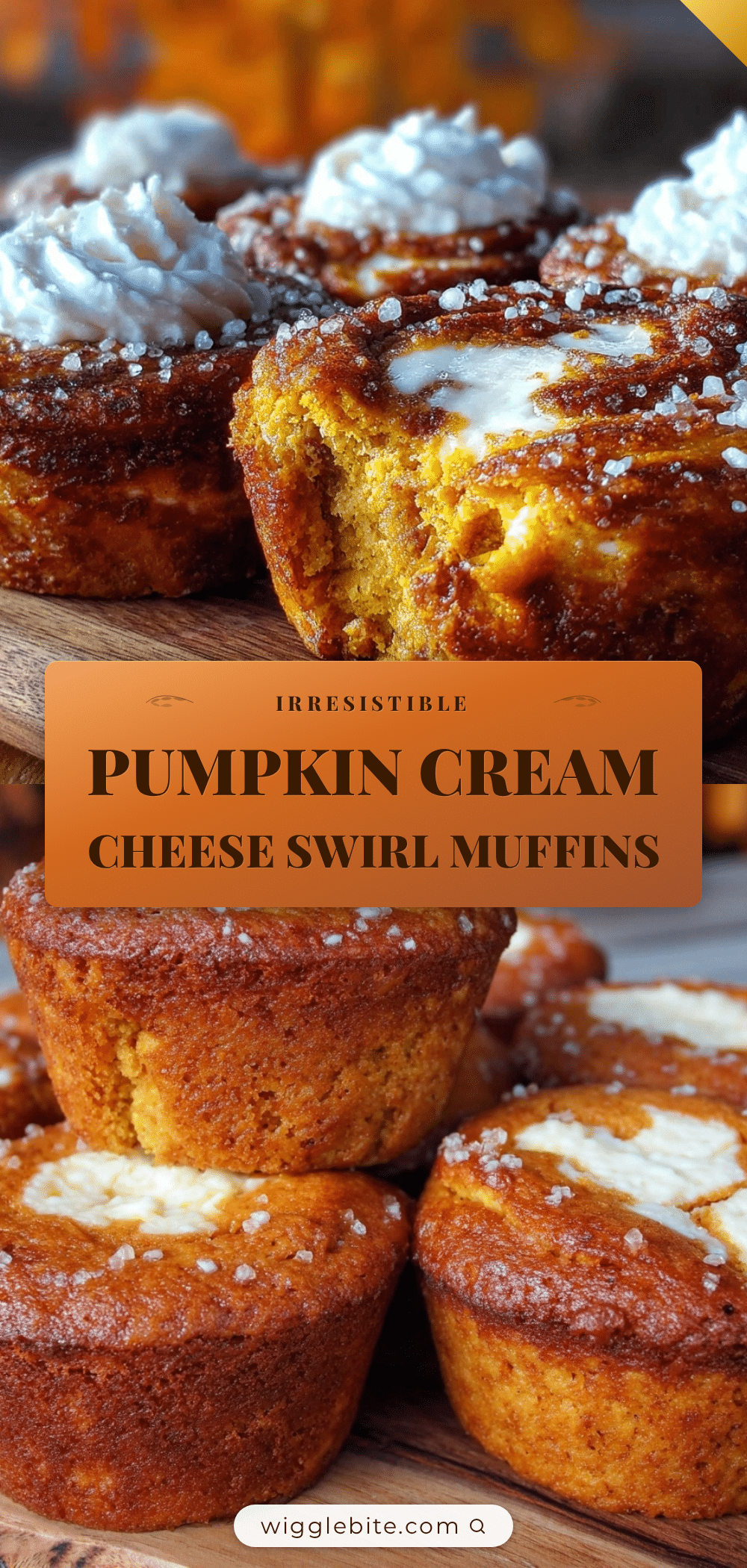 pumpkin cream cheese swirl muffins recipe