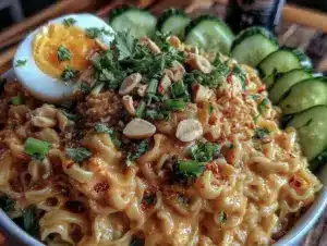 quick creamy thai peanut noodles - featured image