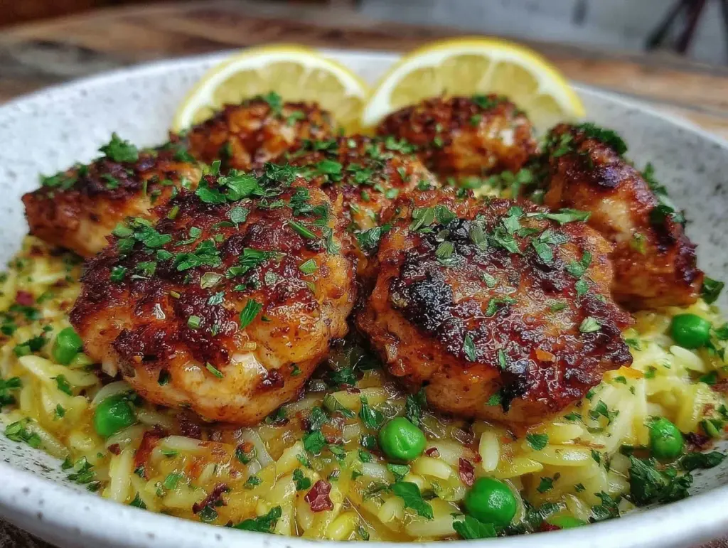 quick garlic butter chicken bites - featured image