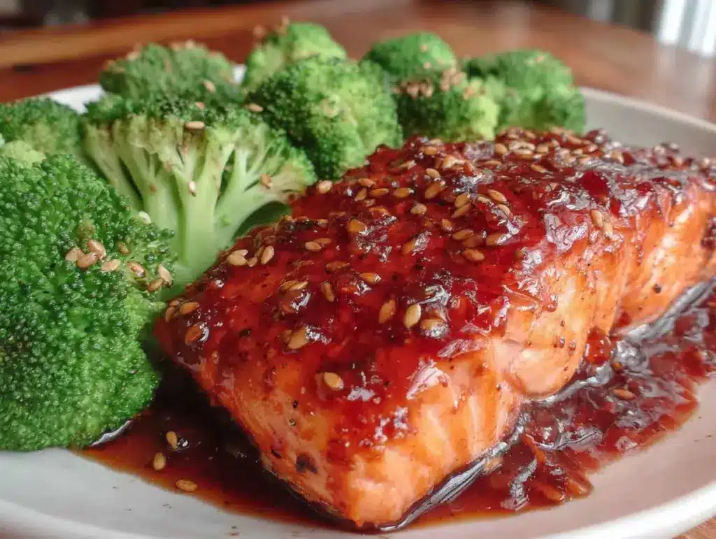 quick honey soy glazed salmon - featured image