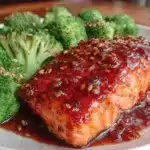 quick honey soy glazed salmon - featured image