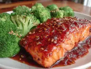 quick honey soy glazed salmon - featured image