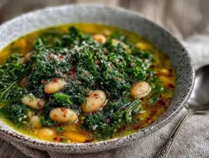 quick white bean and kale soup - featured image