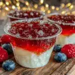 red white and blue jello shots - featured image