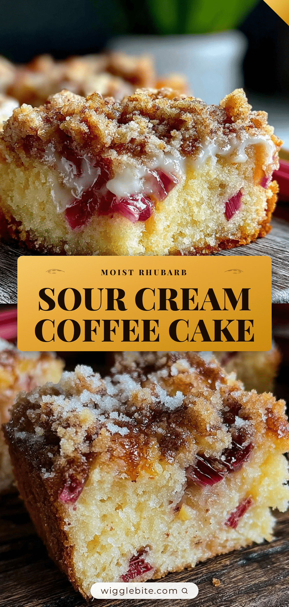 rhubarb sour cream coffee cake recipe