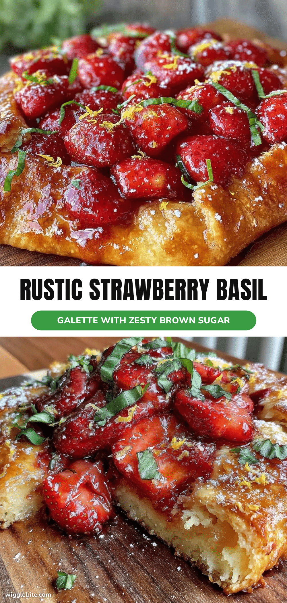 rustic strawberry basil galette recipe