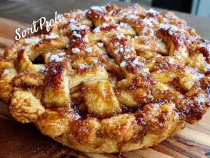 salted honey apple pie - featured image