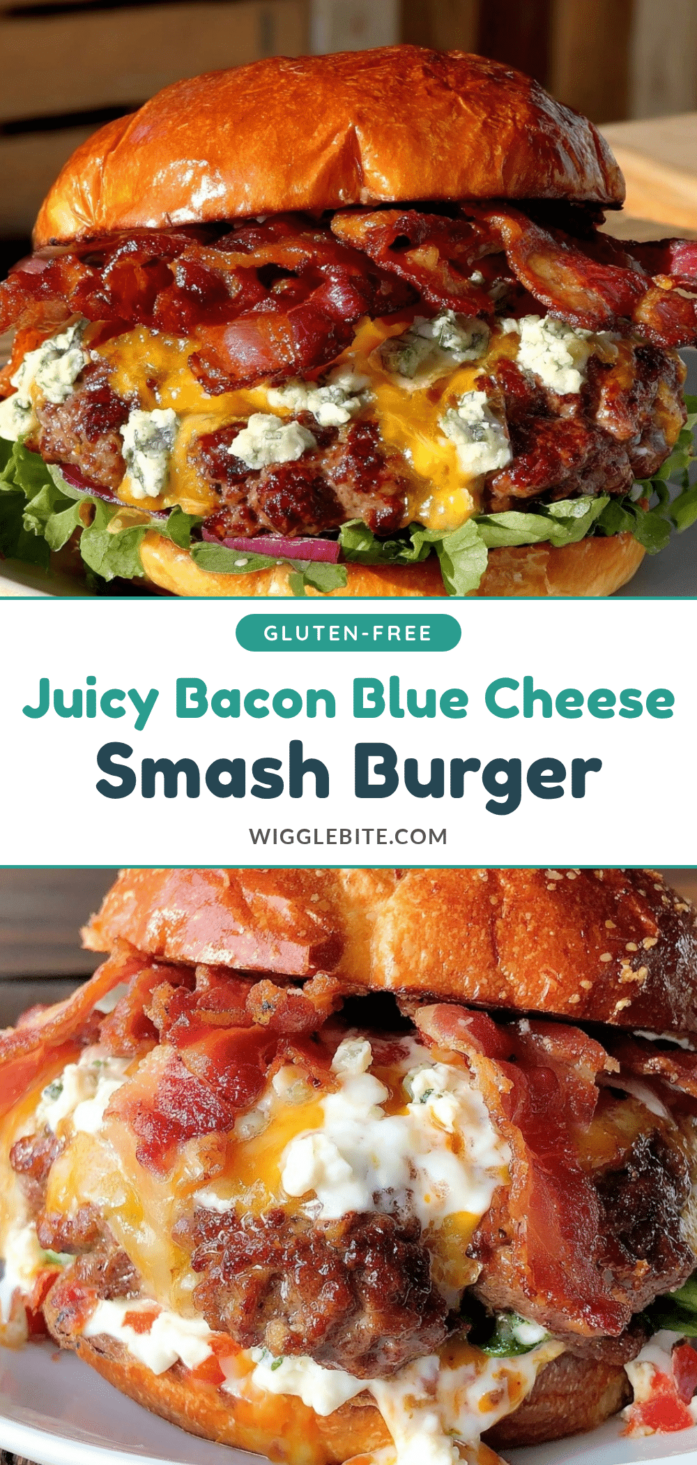 Savory Bacon and Blue Cheese Double-Smash Burger recipe