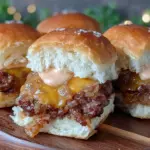 savory smash burger sliders - featured image