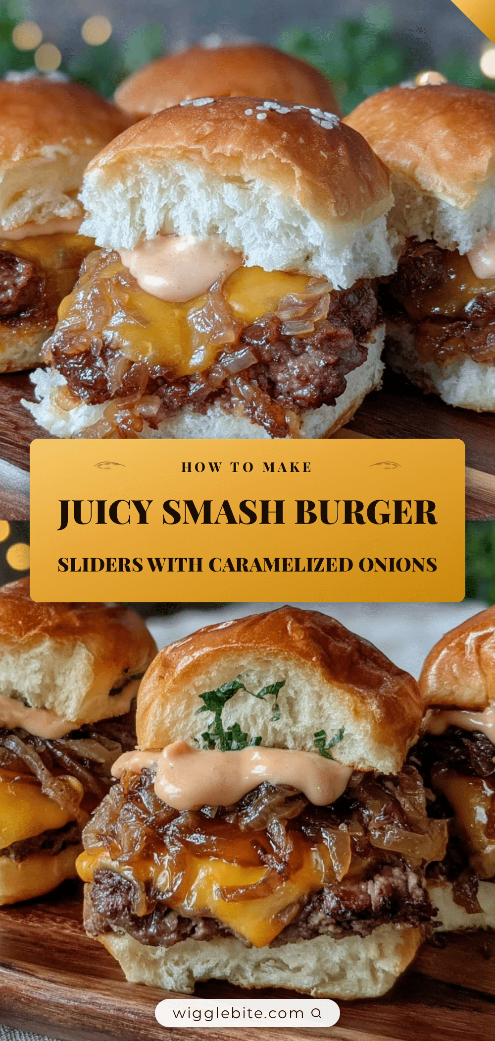 savory smash burger sliders recipe