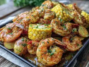 sheet pan shrimp boil - featured image