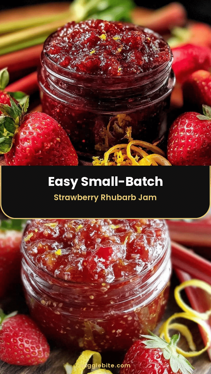 small-batch strawberry rhubarb jam recipe