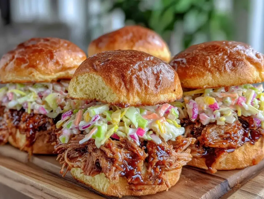 smoked bbq pulled pork sliders - featured image