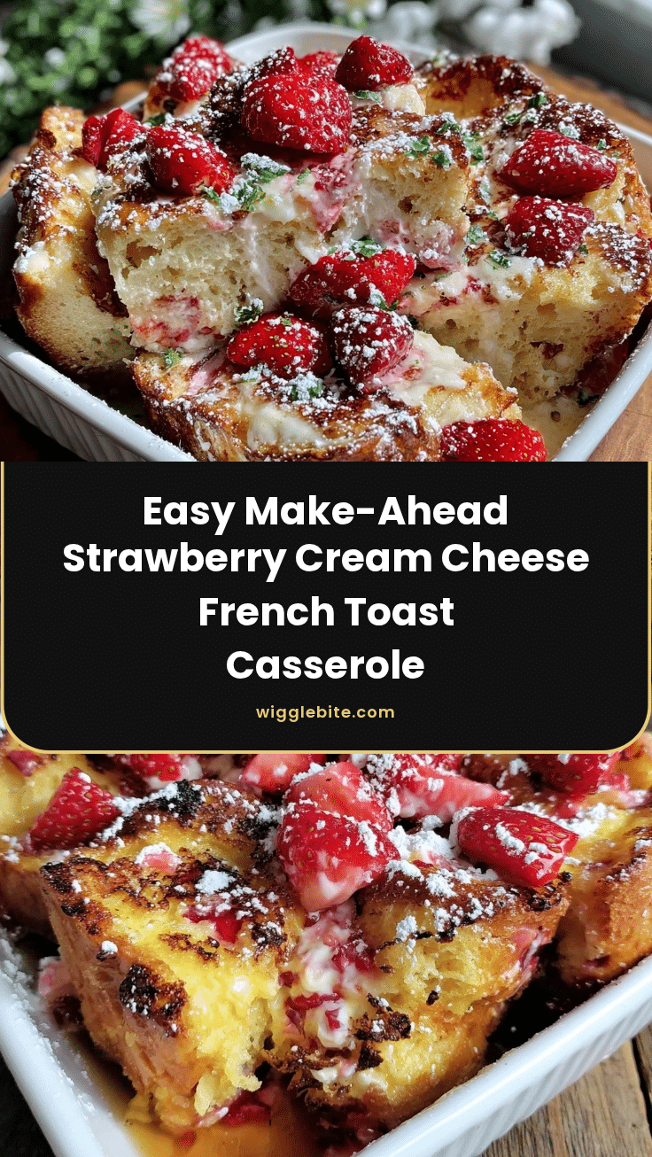 strawberry cream cheese french toast casserole recipe