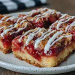 tangy rhubarb bars - featured image