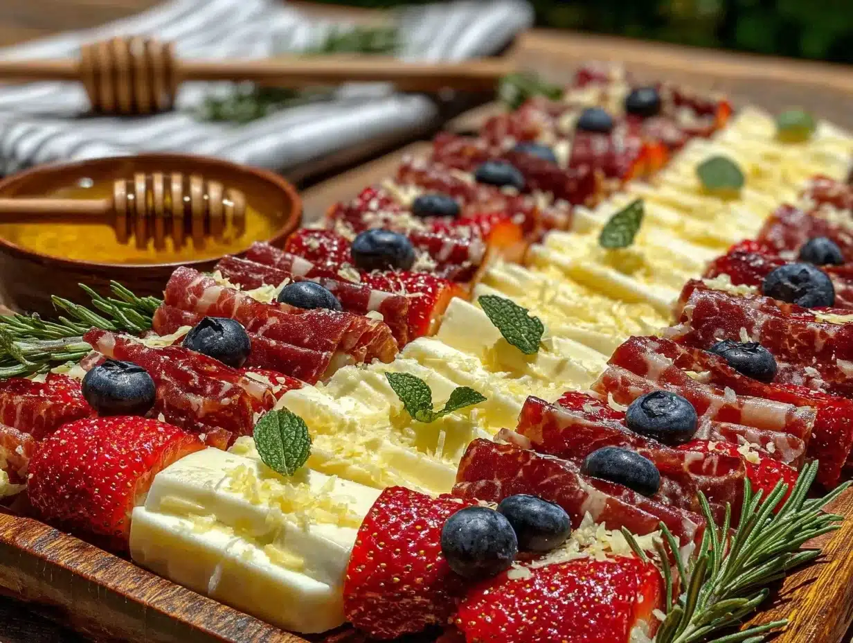 american flag charcuterie board - featured image