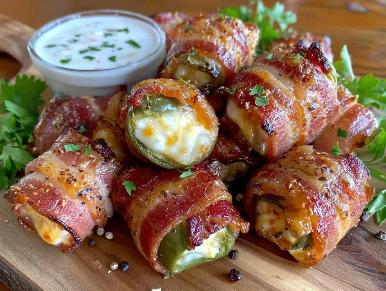 bacon-wrapped jalapeño poppers preparation steps