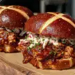 bbq chicken sliders - featured image