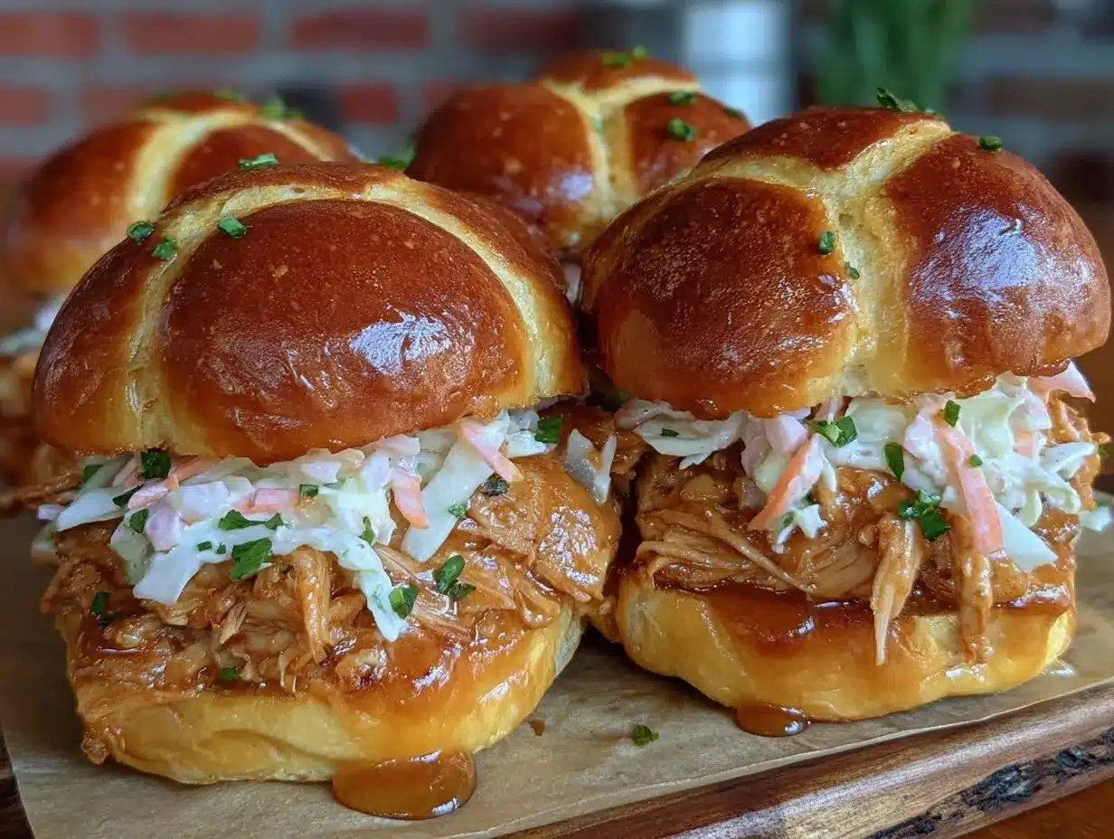 bbq chicken sliders preparation steps