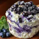 blueberry cream cheese overnight oats - featured image
