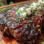 bourbon-glazed grilled ribeye - featured image