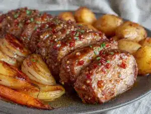 bourbon-glazed pork tenderloin - featured image