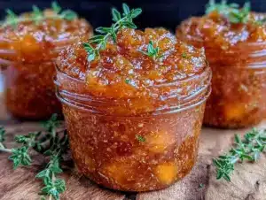 bourbon peach jam - featured image