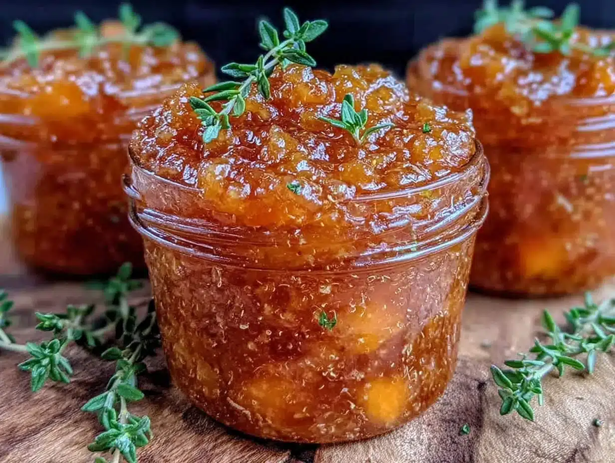bourbon peach jam - featured image