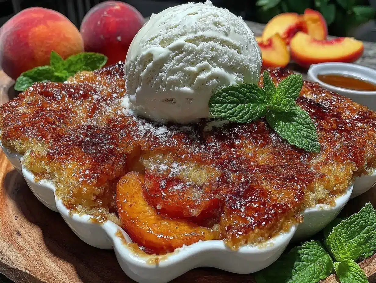 brown butter peach cobbler preparation steps