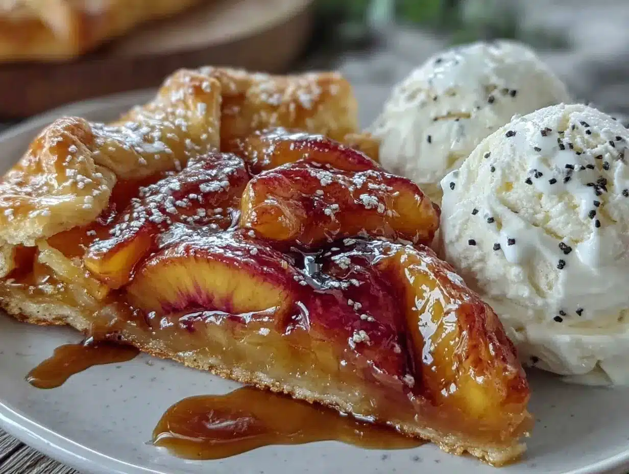 brown butter peach galette preparation steps