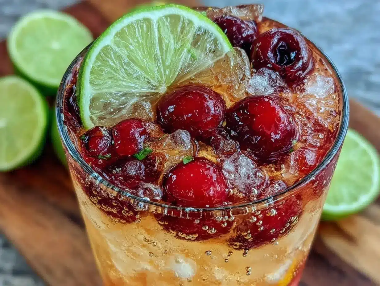 cherry limeade spritzer recipe preparation steps