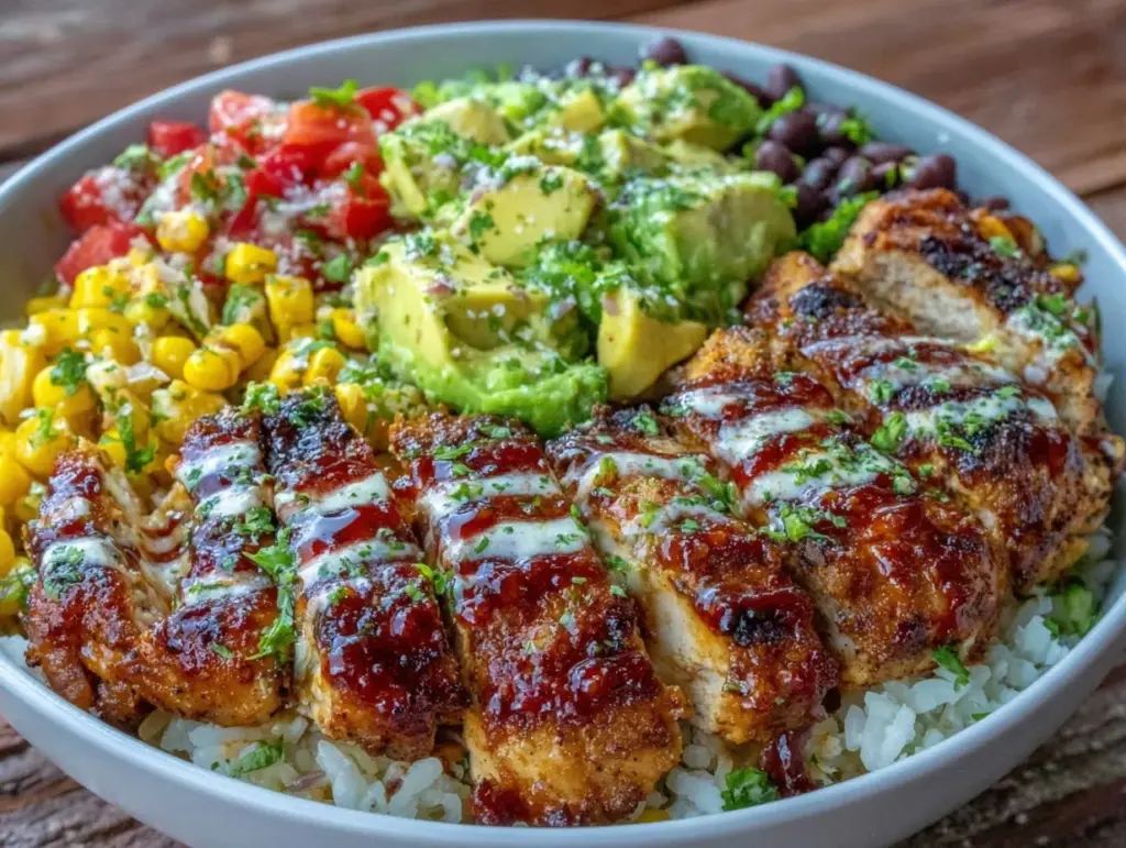 chicken burrito bowl - featured image