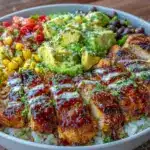 chicken burrito bowl - featured image