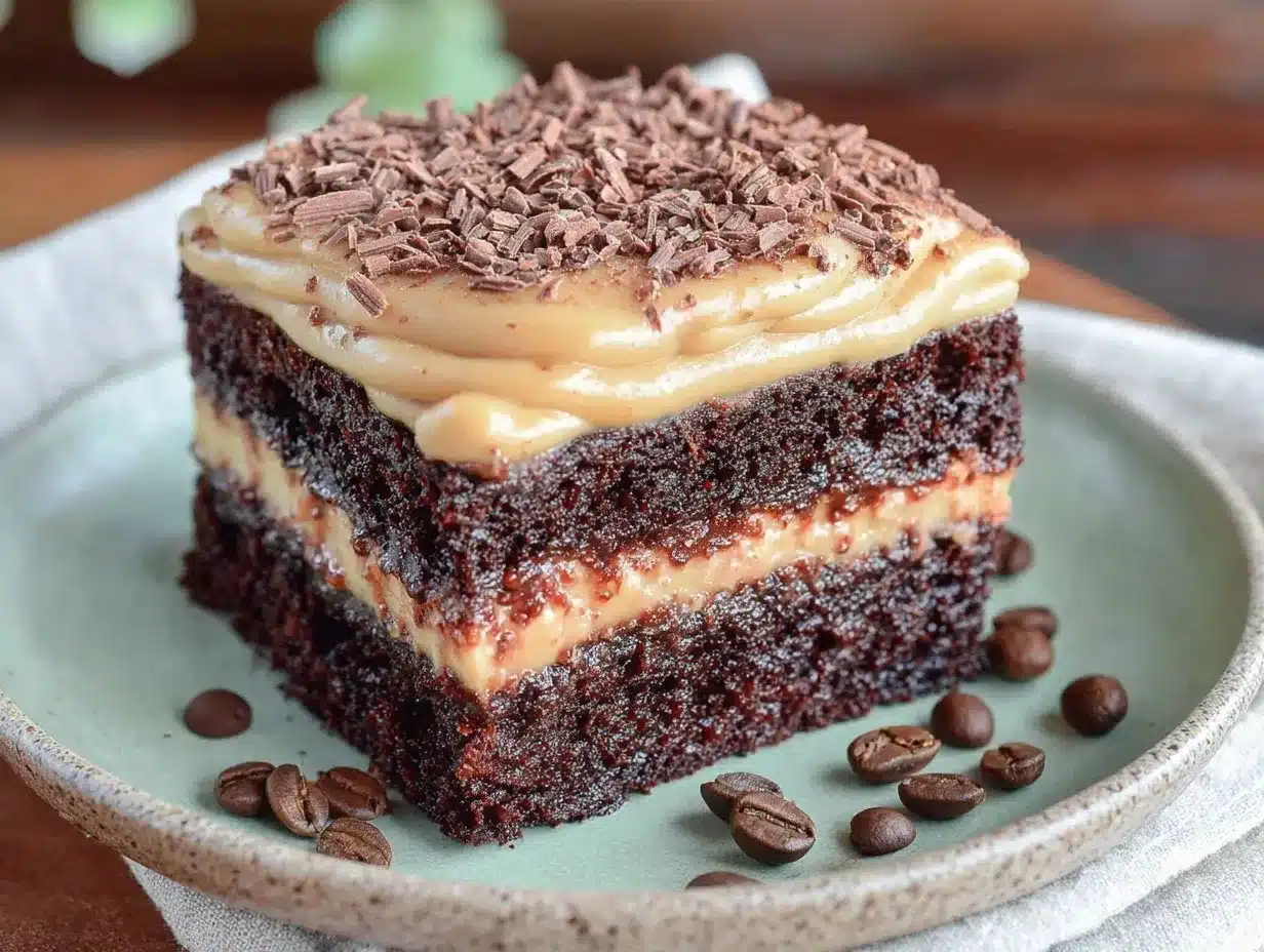 chocolate stout layer cake preparation steps