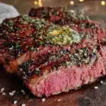coffee-rubbed ribeye - featured image