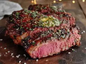 coffee-rubbed ribeye - featured image