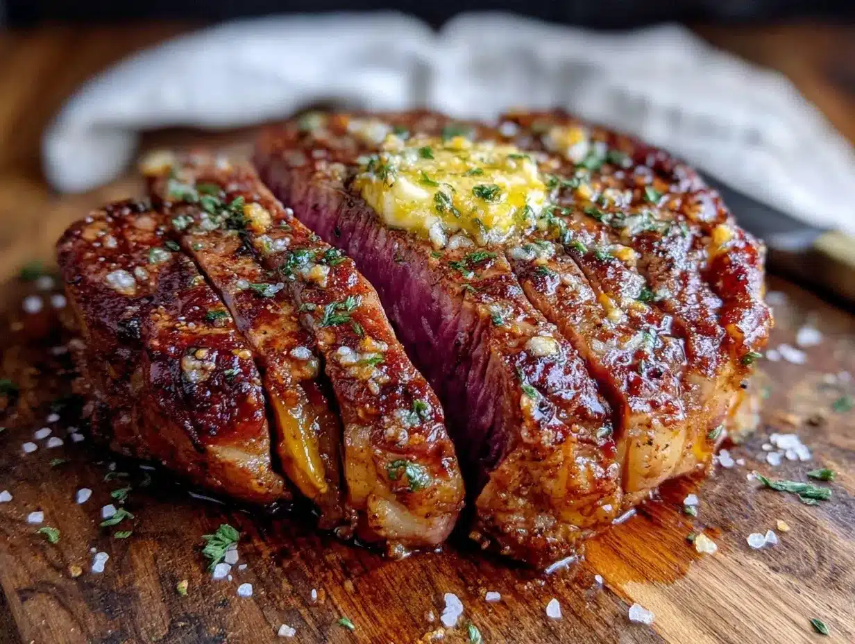 coffee-rubbed ribeye preparation steps