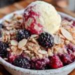 cozy triple berry crisp - featured image