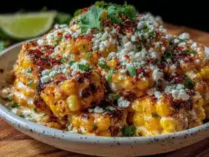 creamy mexican street corn salad - featured image
