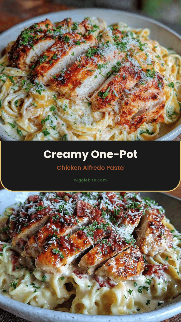 creamy one-pot chicken Alfredo pasta recipe