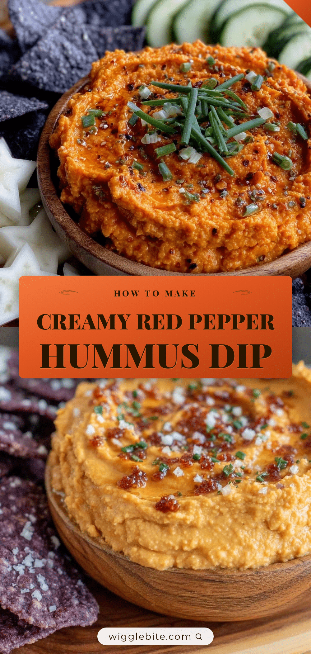 creamy red pepper hummus recipe