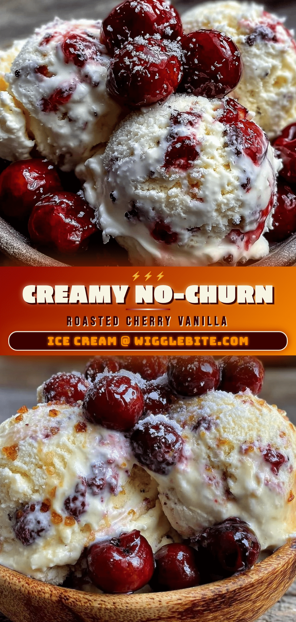 creamy roasted cherry vanilla bean ice cream recipe