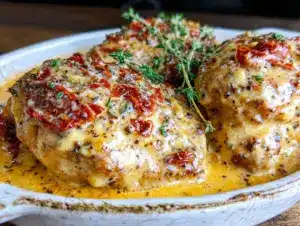 creamy tuscan chicken - featured image