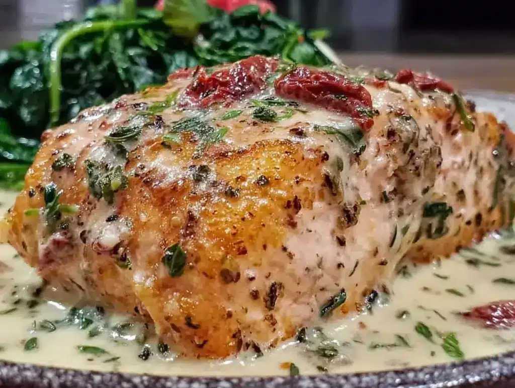 creamy tuscan salmon - featured image