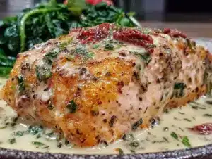 creamy tuscan salmon - featured image