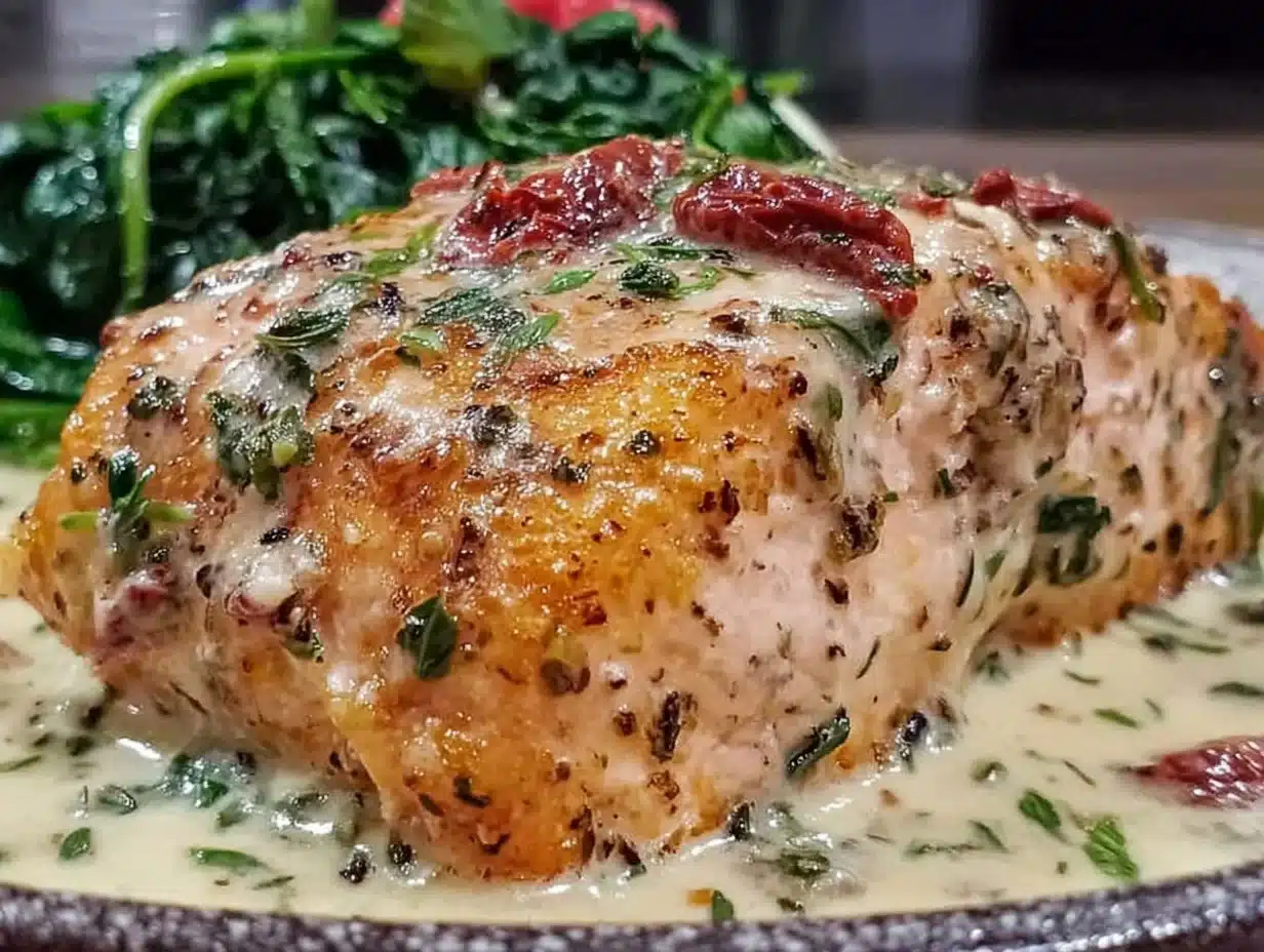 creamy tuscan salmon - featured image