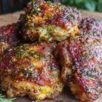 crispy air fryer chicken thighs - featured image