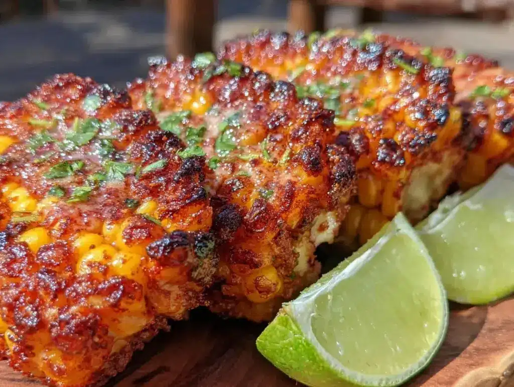 crispy air fryer corn ribs - featured image